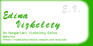 edina vizkelety business card